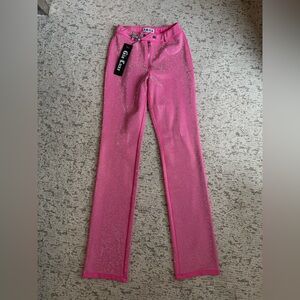 I am Gia pink bedazzled pants